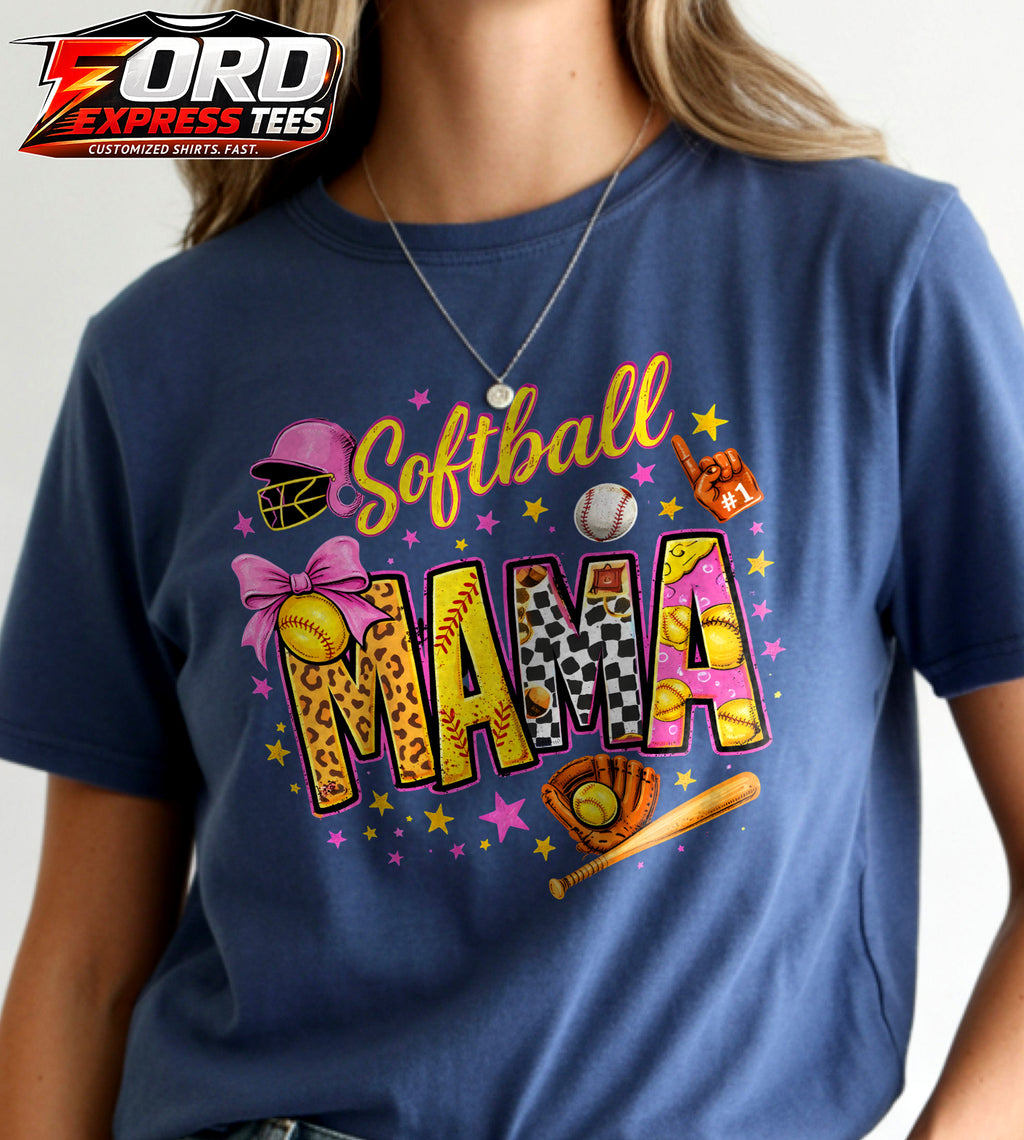 Softball Mama Graphic Tee