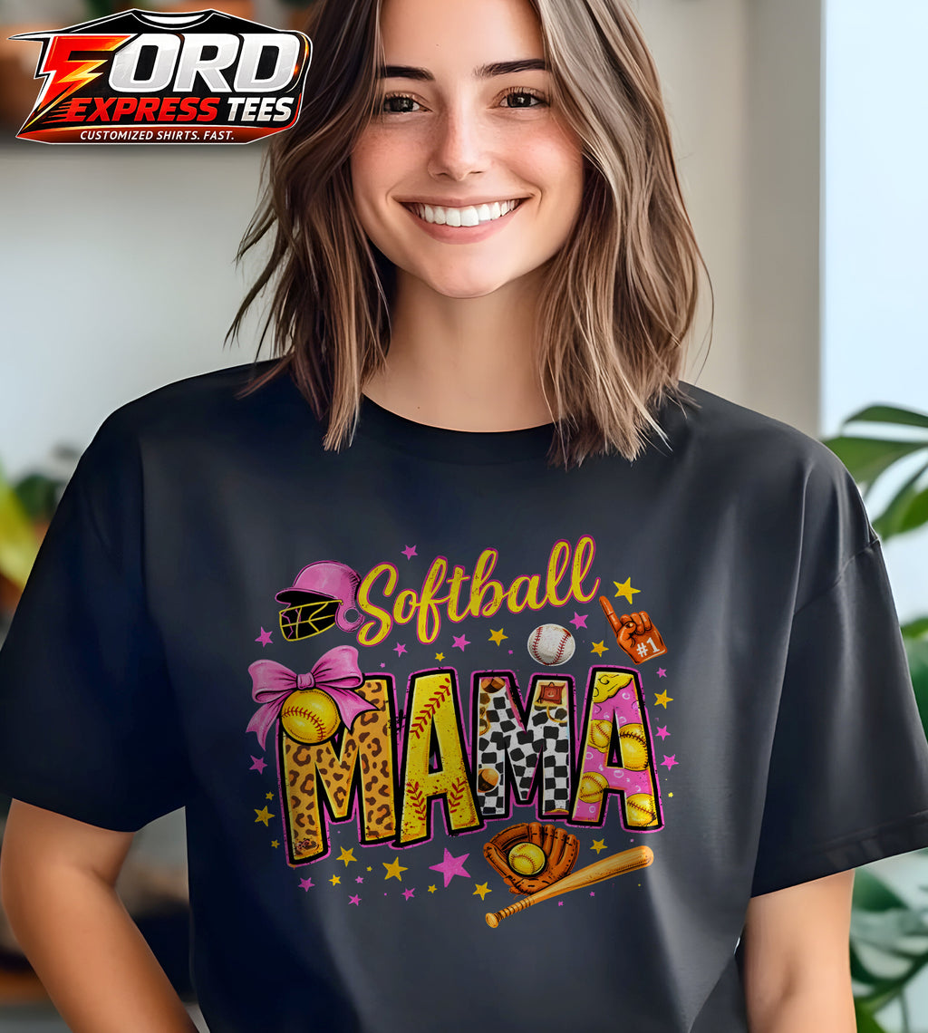 Softball Mama Graphic Tee