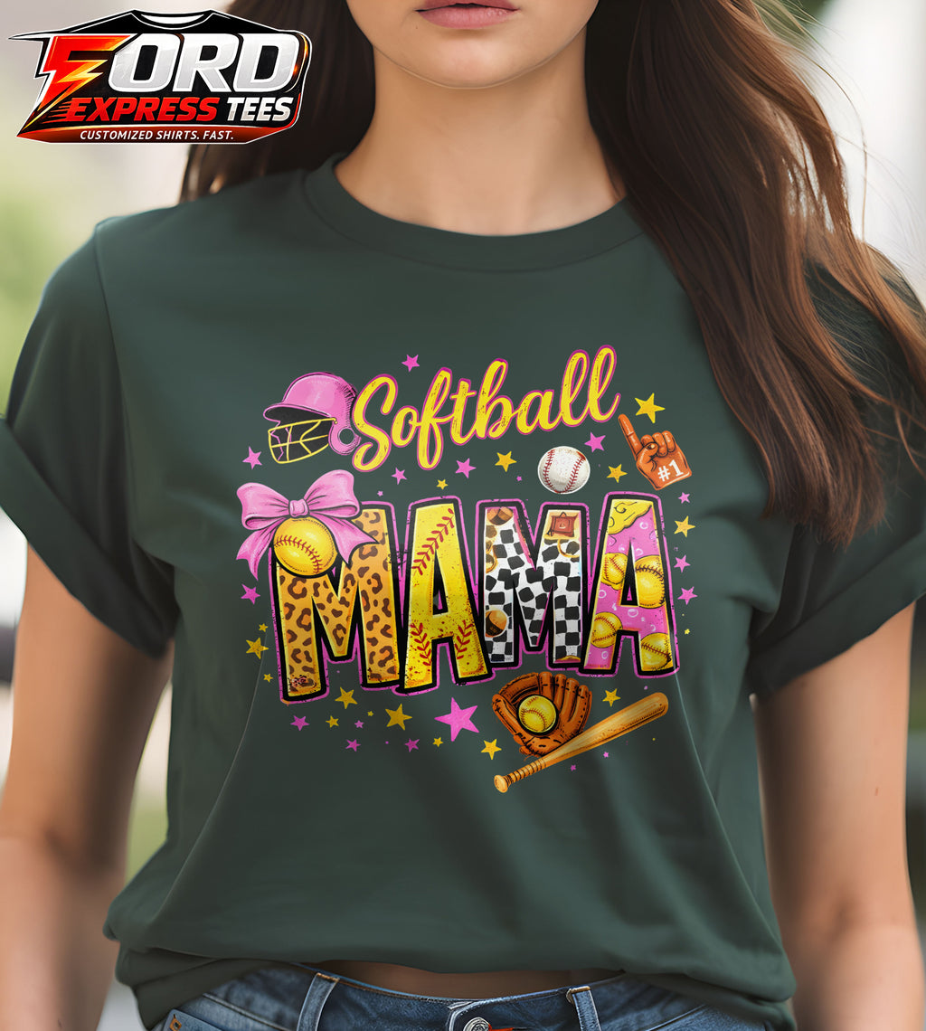 Softball Mama Graphic Tee