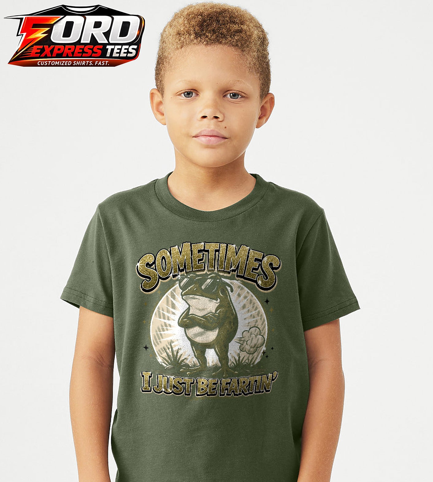 Sometimes I Just Be Fartin! Funny Frog Graphic Tee