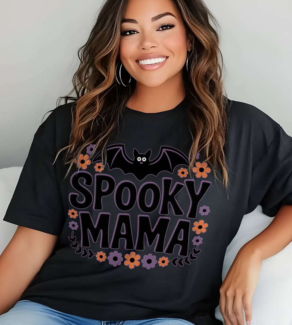 Spooky Mama Halloween Fall Graphic Tee