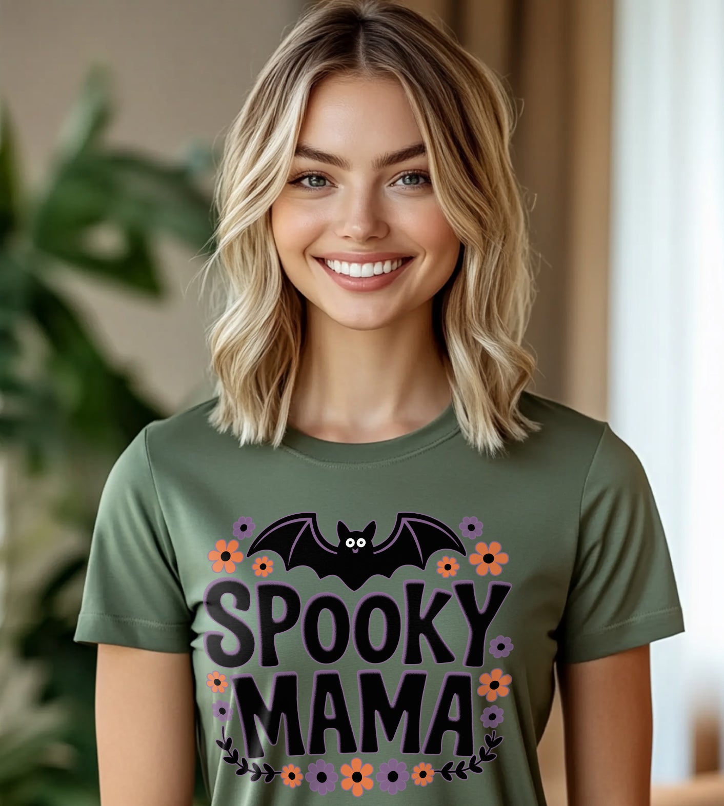 Spooky Mama Halloween Fall Graphic Tee