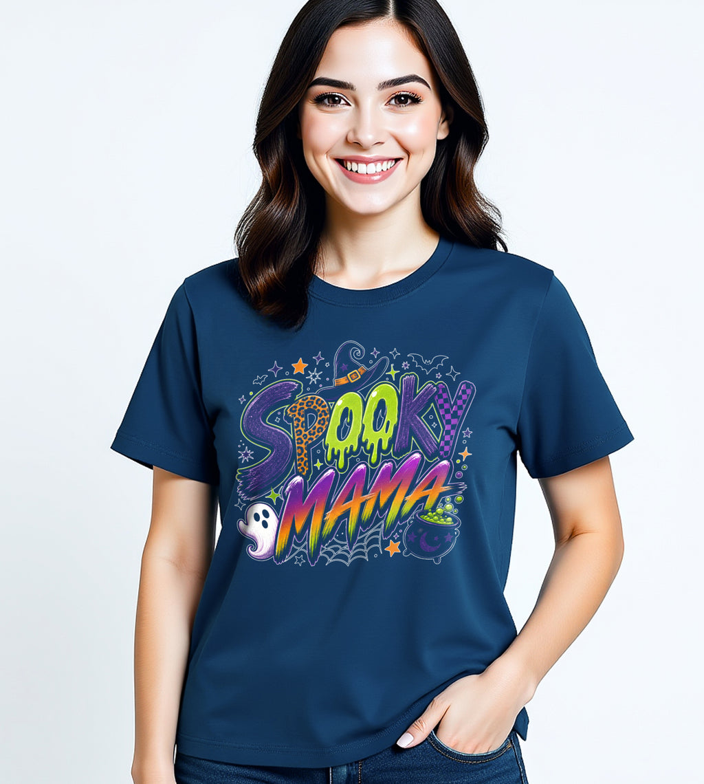 Spooky Mama Witch Halloween Fall Graphic Tee