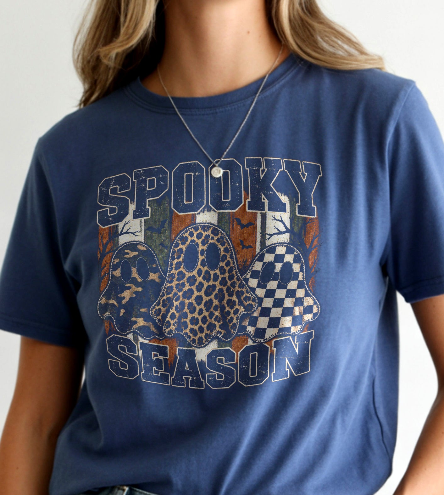 Spooky Season Ghosts Halloween Graphic Tee