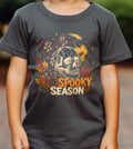 Spooky Season Skull and Bow Halloween 2 Graphic Tee