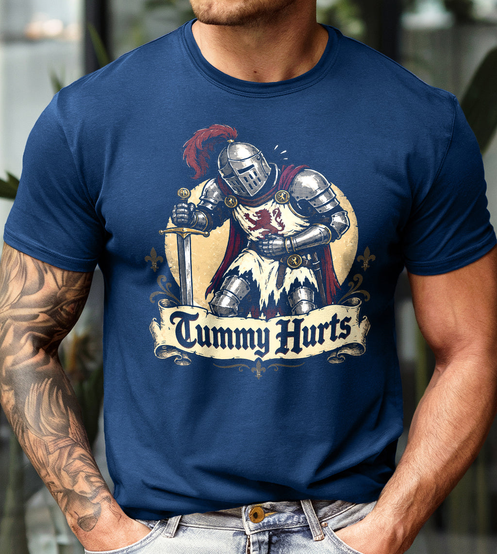 My Tummy Hurts Knight Funny Graphic Tee