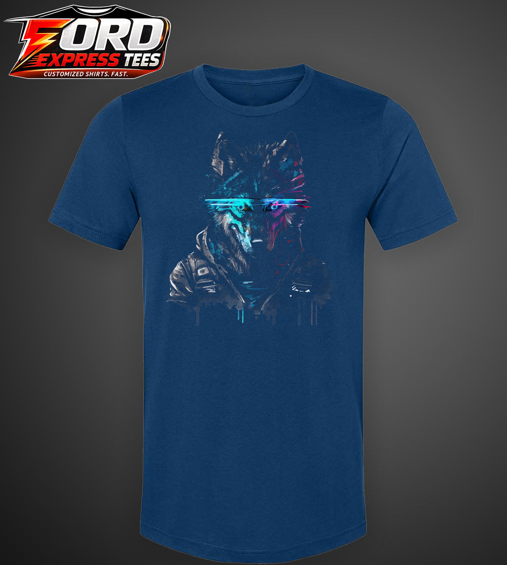 Cyber Wolf Graphic Tee